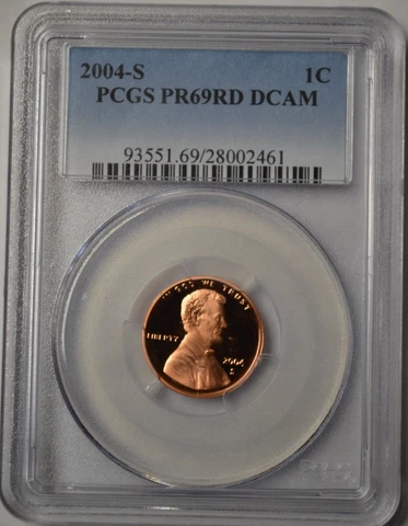 2004 Lincoln Memorial Cent PCGS PR 69 RD DCAM Cover