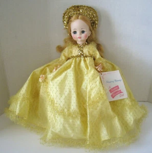Vintage Madame Alexander 14" Dornröschen Puppe #1595 - Goldkleid - mit Box - Bild 1 von 2