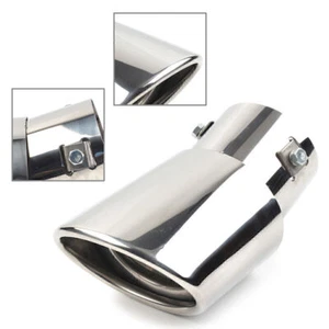 Universal Auto Auspuff Blende Endrohr Rund Edelstahl für Auspuff 38-54mm Chrom - Bild 1 von 10