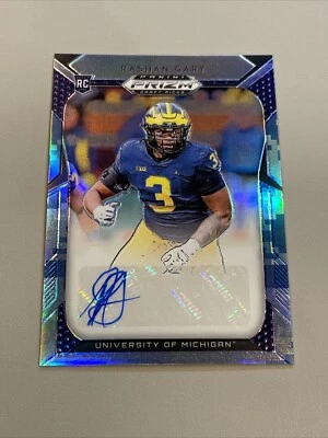 2019 Panini Prizm Draft Picks #203 Rashan Gary Camo Auto 15/25 RC Rookie Packers - Image 1 of 2