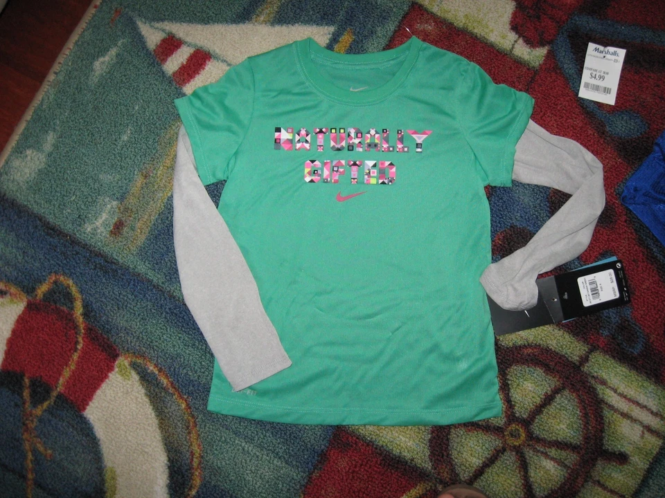 NIKE Young or Youth Girl's Long Sleeve T-Shirts, Cotton blend, All Sizes & Style - Image 1 of 1