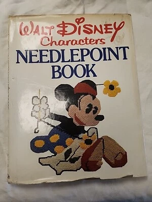 Vintage Walt Disney Characters Needlepoint Book Random House USA 1976 - Image 1 of 3