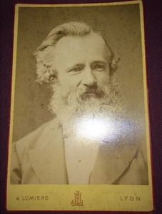 Auguste LUMIÈRE. PORTRAIT D’UN BARBU. PHOTO Vers 1880. - Picture 1 of 2