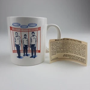Star Trek Heat Activated Magic Mug Transporter Disappearing Kirk McCoy Spock Vintage - Bild 1 von 9