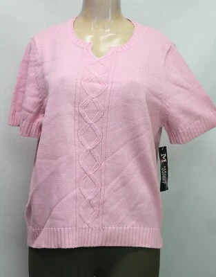Suéter para mujer Maggie Sweet manga corta rosa talla L Foto 1 de 4