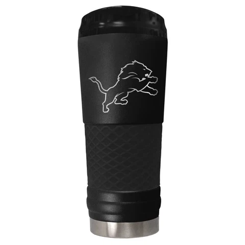 Detroit Lions 24oz Stealth Stainless Steel Tumbler Travel Mug Insulated Cover