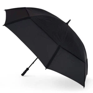 GustBuster Golf Umbrella Pro Series 62 All Black - Picture 1 of 2
