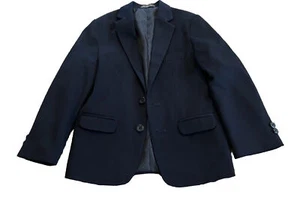 Van Huesen Boys Blazer Jacket Navy Size 7 Regular Button Down Boys Dress Uniform - Picture 1 of 6