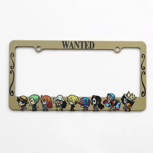 One Piece Straw Hat Pirates Custom License Plate Frame Car Anime Figure - Picture 1 of 1