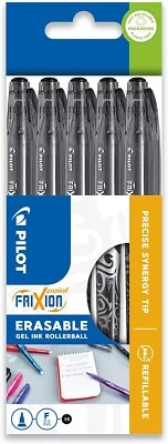 Löschbar Tintenroller Stifte Pilot Frixion Gel Tinte 0.7mm Spitze Schwarz Büro - Bild 1 von 4