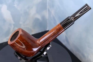UNSMOKED Comoy’s C 518 C518 billiard saddle stem Fishtail Grade T London England - Picture 1 of 17