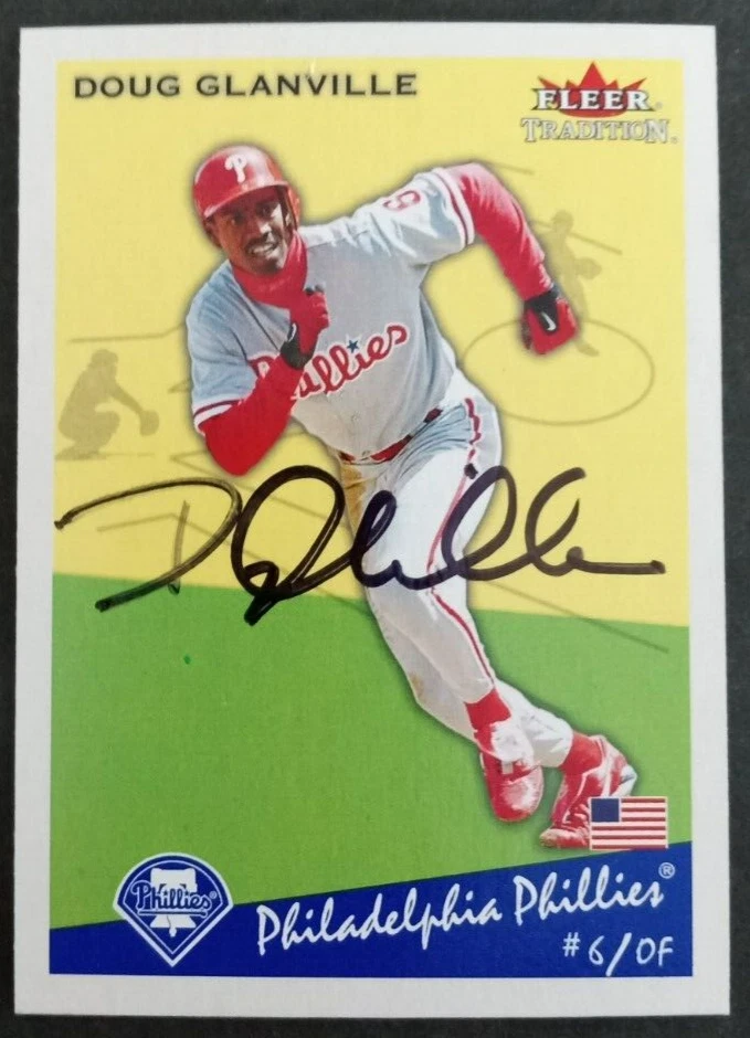 2002 Fleer SIGNED: Doug Glanville, PHILLIES #332 - Image 1 of 1