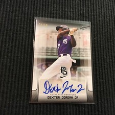 2017 LEAF PERFECT GAME SHOWCASE #BA-DJ1 DEXTER JORDAN JR *BLACK AUTO #24/50*