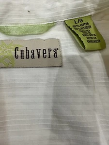 Camisa túnica grande para hombre Cubavera suéter túnica sutil bordado 100 % algodón - Imagen 1 de 7