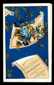 Graduation Announcement Mansfield High School 1884 - Picture 1 of 3