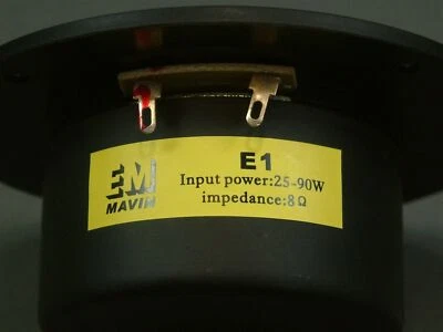 Tweeter domo EME-1 alta potencia 90 vatios RMS 8 ohmios par 4,5 pulgadas cara redonda MTNG Foto 1 de 4