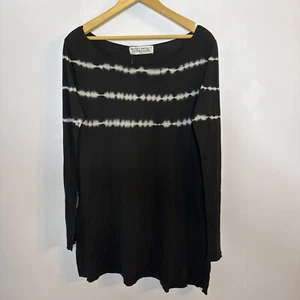 Project Social T Womens Large Tunic Long Sleeve Top Tie Dye Oversized Moto Boho - Picture 1 of 9