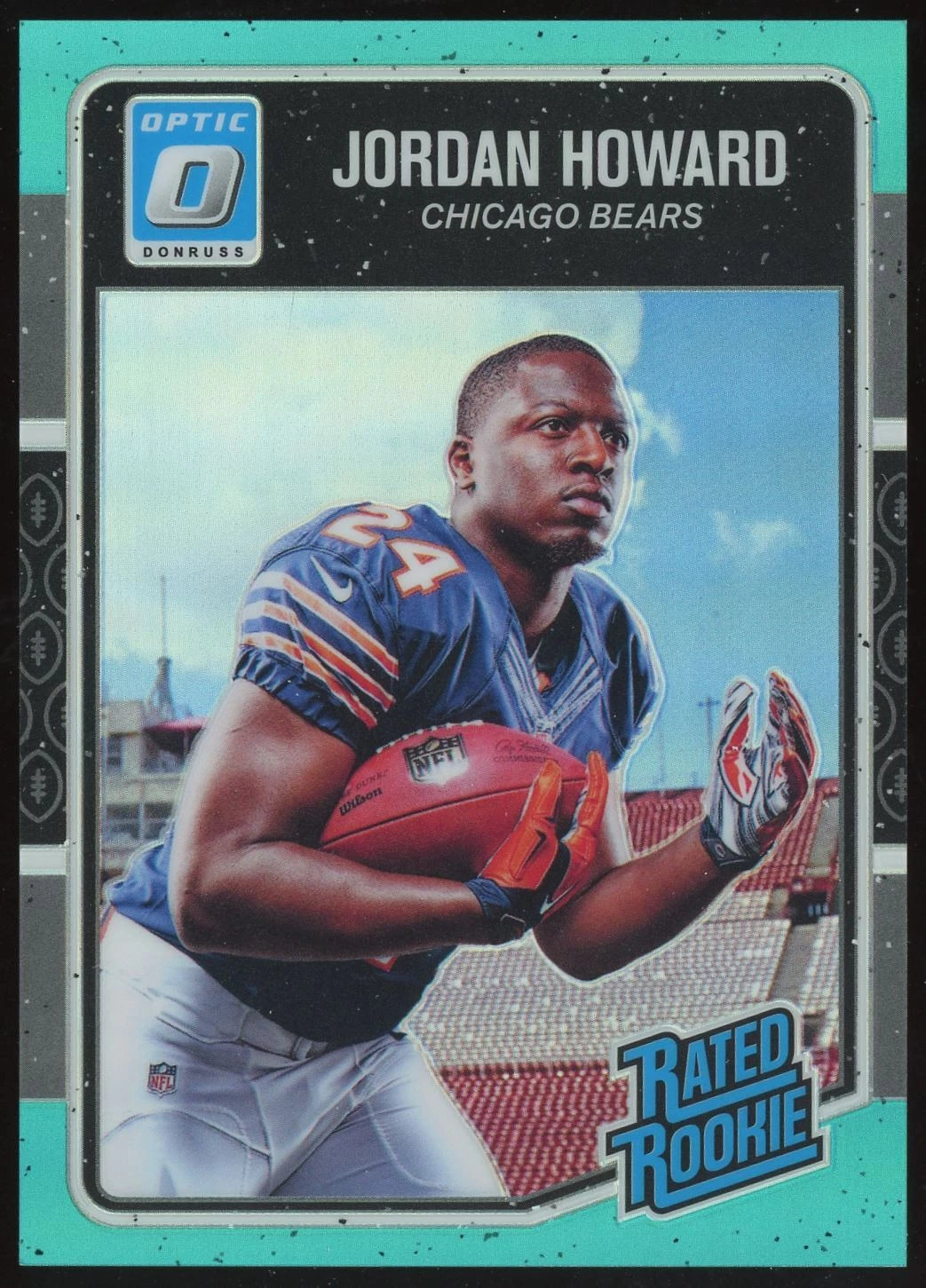 2016 Donruss Optic Aqua Jordan Howard #177 Rookie RC /299 ID: 13603