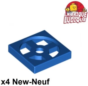 Lego 4X Plato Giratorio Base 2X2 Azul 3680 3679 NUEVO - Imagen 1 de 1