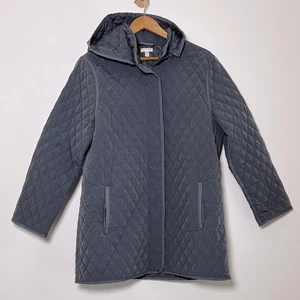 Abrigo Coche Granate Hill Reciclado Acolchado con Capucha Túnica Relajada Ajuste Azul Talla 14 - Imagen 1 de 16