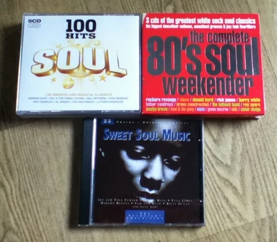 3 x CD Sets - 100 Hits Soul / 80's The Complete Soul Weekender/Sweet Soul Music - Image 1 of 4