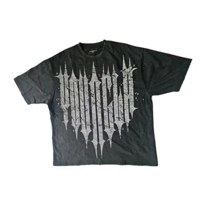 YoungLA Revenge Tee Black Wash Men's  SM Oversized Boxy Distressed Nwt Sold Out - Picture 1 of 13