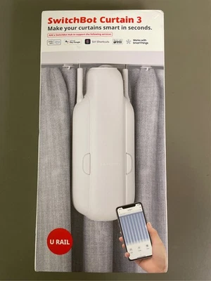 SwitchBot Cortina U Rail 3, Abridor de Cortina Inteligente, Reequipamiento y Motorizado Existente C Foto 1 de 2