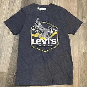 Levi’s Levi Strauss Grafikdruck T-Shirt Herren Rundhals Jersey Tee Gr. S Neu mit Etikett - Bild 1 von 2