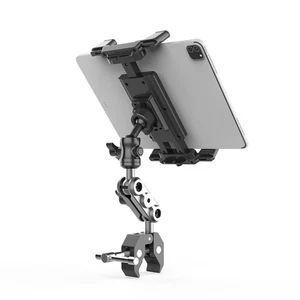 Tablet Mic Holder Aluminum Alloy Stand for Treadmills Strollers and Handlebars - Picture 1 of 12