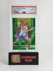 2024 Topps Sapphire Coco Gauff #177 Green 011/125 PSA 10 101793855 - Picture 1 of 2