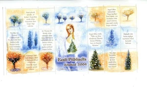 CINDERELLA 091 2004 Estonia Estonian Bible Society Christmas Church SHEET - Picture 1 of 1