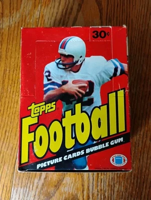 1981 Topps Football Display Box With 1983 Wrappers. No Cards - Image 1 of 4