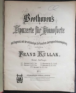 BEETHOVEN: Konzerte für Pianoforte Nr. 1 bis 5 (Übertragen von Franz Kullak) - Bild 1 von 8