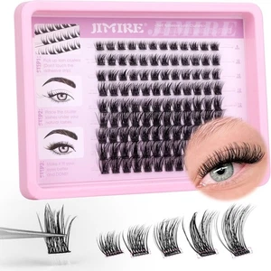 Self Adhesive Eyelashes Wispy 8-16MM Pre Glued Lash Clusters No Glue Needed P... - Picture 1 of 6