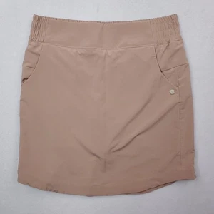 Coolibar Skort Womens Large Nude Pisa Travel UPF 50+ Sun Protection Pockets - Picture 1 of 10