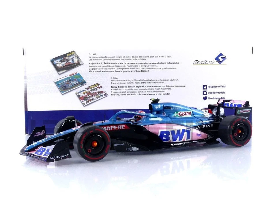 SOLIDO 1/18 - ALPINE A522 - AUSTRALIA GP 2022 (E. OCON) 1808804 - Photo 1/1