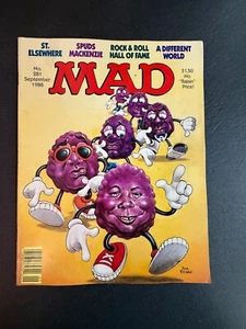 MAD Magazine #281 EC Comics 1988 California Raisins, St. Elsewhere, Spuds - Picture 1 of 2