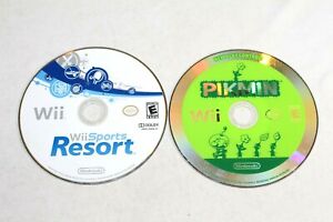 Lot of 2 "Disc Won't Read" Nintendo Wii Discs: Wii Sports Resort & Pikmin! 