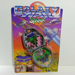 VTG 90's GALAXY WAR STRIKER STARSHIP SPACE ROBOTS EUGENE HINSTAR MIGHTY MAX #1 - Picture 1 of 9