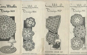 Laura Wheeler CROCHET patterns DOILIES Doily CHAIR SET vintage DECOR Mail Order - Picture 1 of 1
