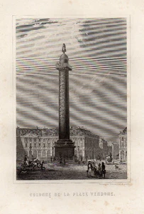 ALTES & HISTORISCHES PARIS / KOLONNE DES PLACE VENDOME - Bild 1 von 1