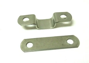 2-Line Tube Clamp, 1/2" Tube Size, 316 Stainless Steel, with Backplate 923NW - Picture 1 of 3
