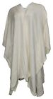 Girl With Curves Petite Sweater Poncho Cape Women's Top Pm Ivory