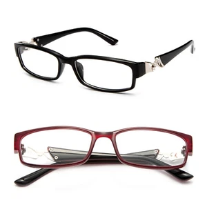 Mujeres Moda Gafas de Lectura con Templo de Estrás Marco Rectangular Lectores - Imagen 1 de 4