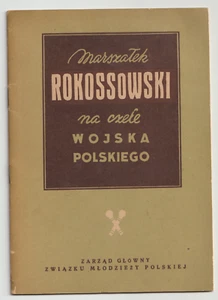 Buchbroschüre Marschall Rokossowski an der Spitze der polnischen Armee Vintage - Bild 1 von 6