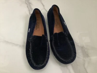 atlanta blue velvet moccasin size 36 kids - Изображение 1 из 3