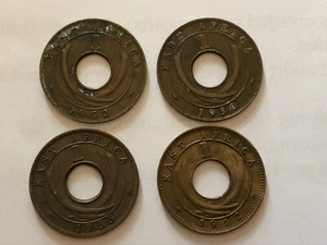 Ostafrika 1 Cent Münzen 1930, 1942, 1952, 1955 #4 - Bild 1 von 2