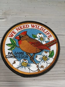 PENNSYLVANIA GAME COMMISSION WE NEED WILDLIFE PATCH FEMALE CARDINAL - Bild 1 von 4