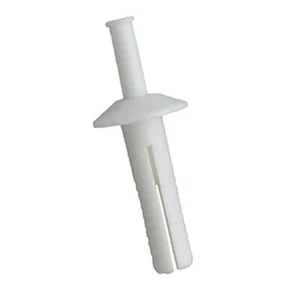 AP Products 013-140 Rivet; 1 Inch; Plastic; Case Of 25; White; Used in 1/4 Inch - Picture 1 of 2