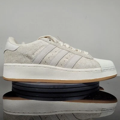 Adidas Superstar XLG Athletic Sneakers Shoes White Suede IG2124 Women’s Sz 9.5 - Image 1 of 4